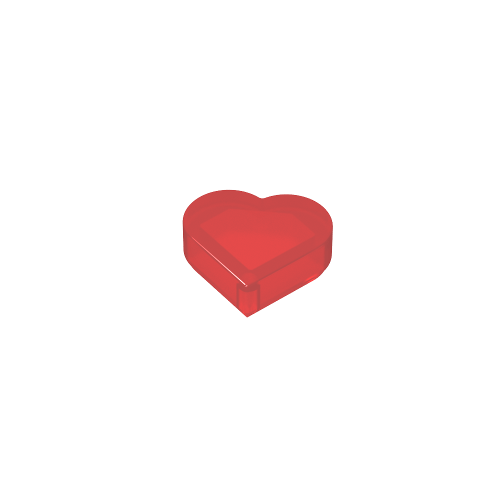 Azulejo 1 x 1 Corazón-MyGobricksEs
