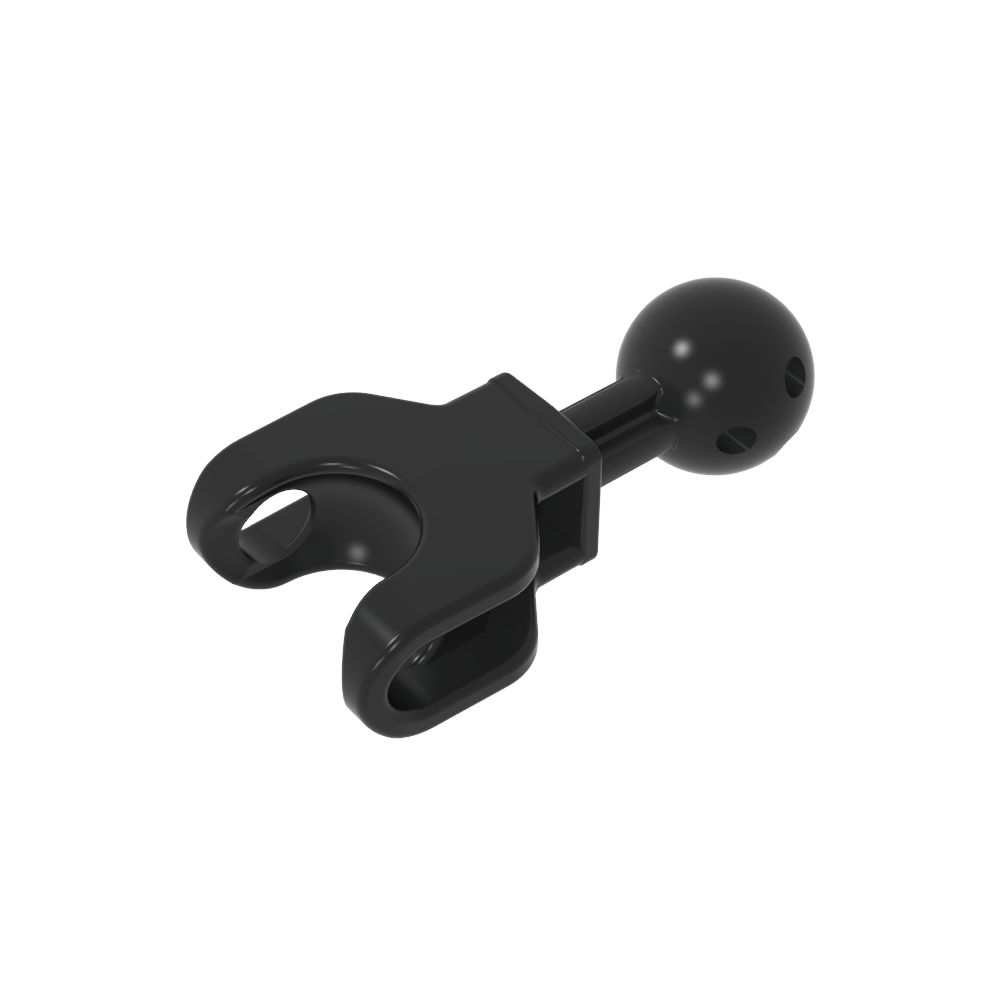 Figura esquelética grande, extremidad, 4L con rótula en el eje y cavidad esférica-MyGobricksEs