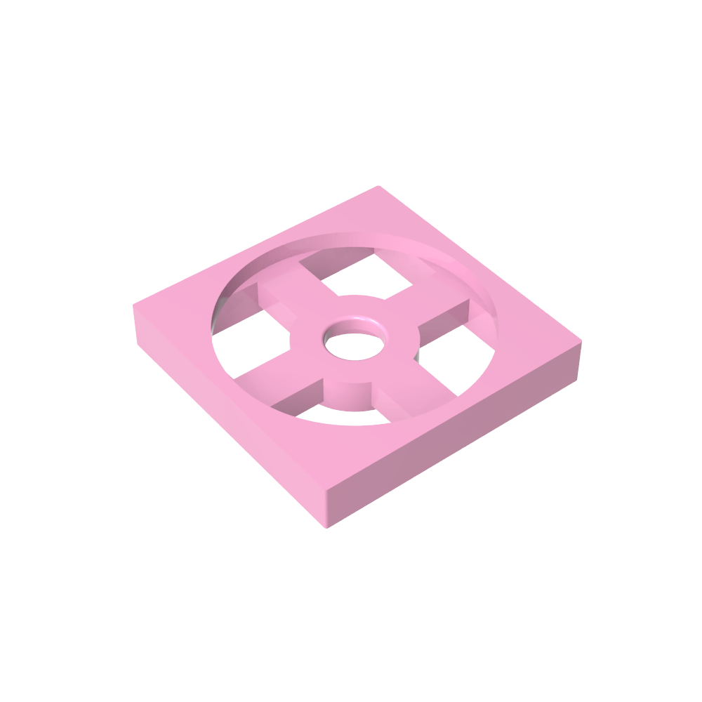 Plato Giratorio 2 x 2 Placa, Base-MyGobricksEs
