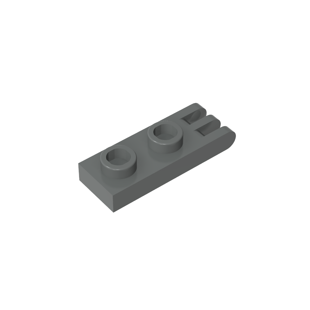 Placa de bisagra 1 x 2 con 3 dedos y pernos huecos-MyGobricksEs