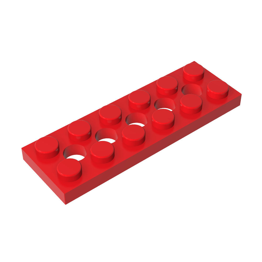 Placa técnica 2 x 6 [5 agujeros]-MyGobricksEs