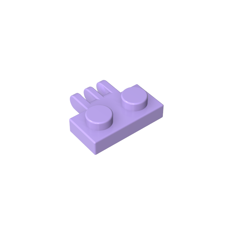 1x2 Con Una Placa De Bisagra De Tres Dedos En Un Lado.