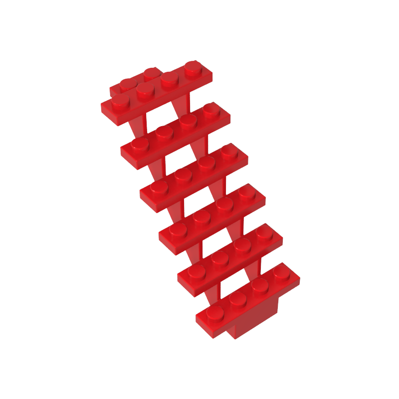 Escaleras 7 x 4 x 6 Rectas Abiertas-MyGobricksEs