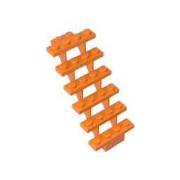 Escaleras 7 x 4 x 6 Rectas Abiertas-MyGobricksEs