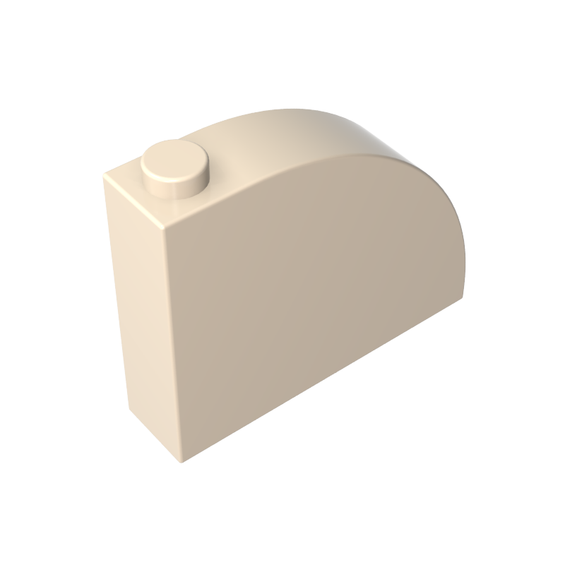Pendiente, curva 4 x 1 x 2 2/3 con montante-MyGobricksEs