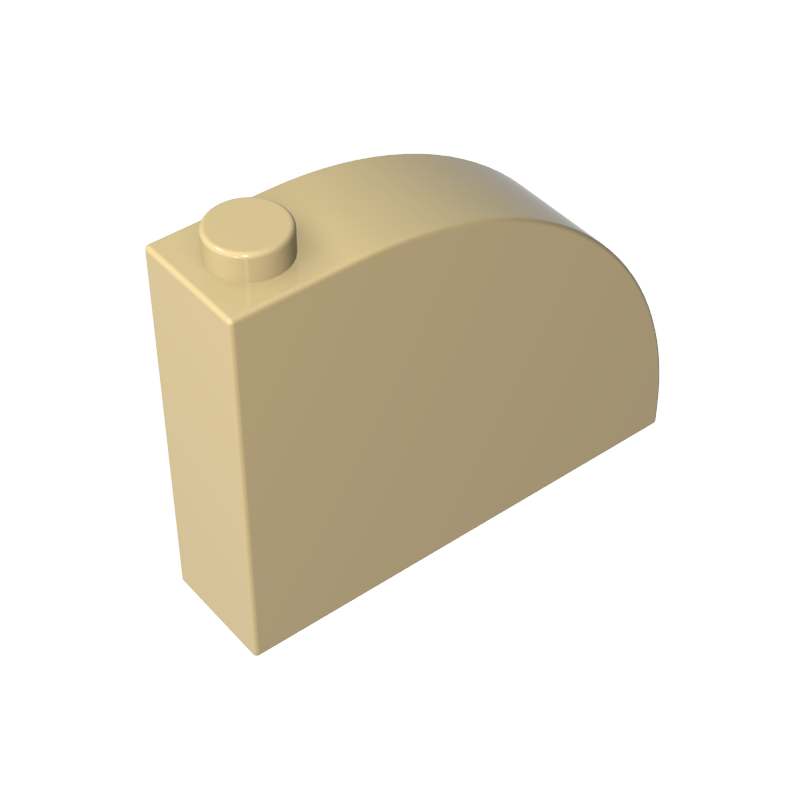 Pendiente, curva 4 x 1 x 2 2/3 con montante-MyGobricksEs