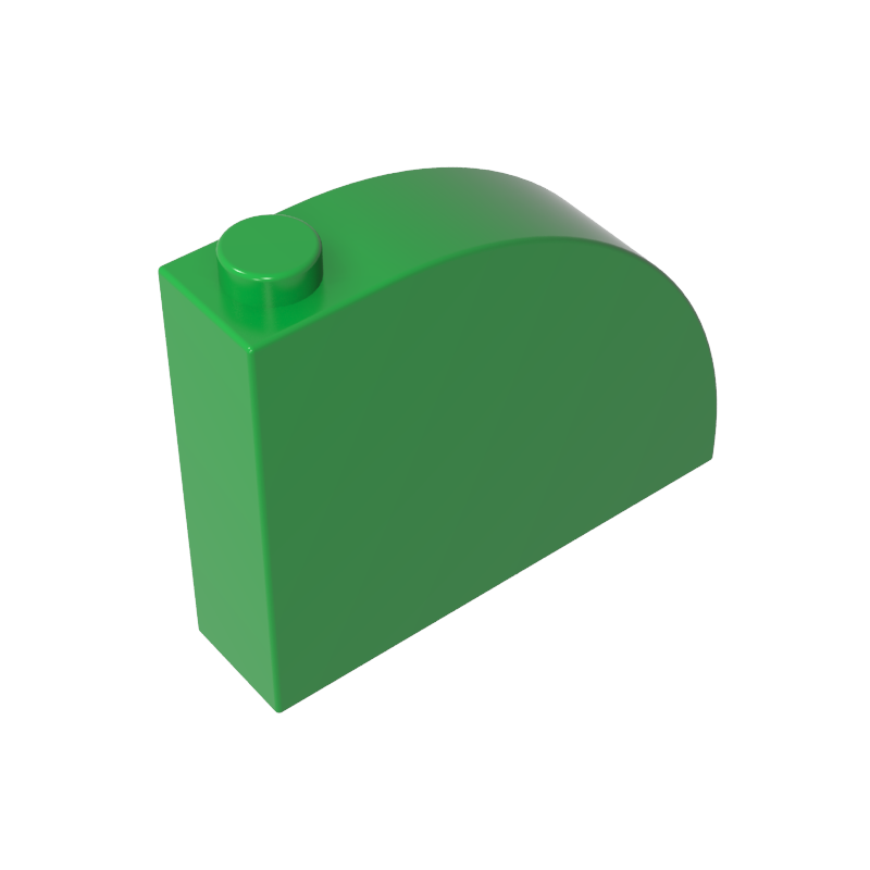 Pendiente, curva 4 x 1 x 2 2/3 con montante-MyGobricksEs