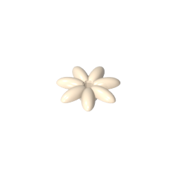 Planta, Kit de accesorios para exterior, Flor con 7 pétalos finos y alfiler-MyGobricksEs