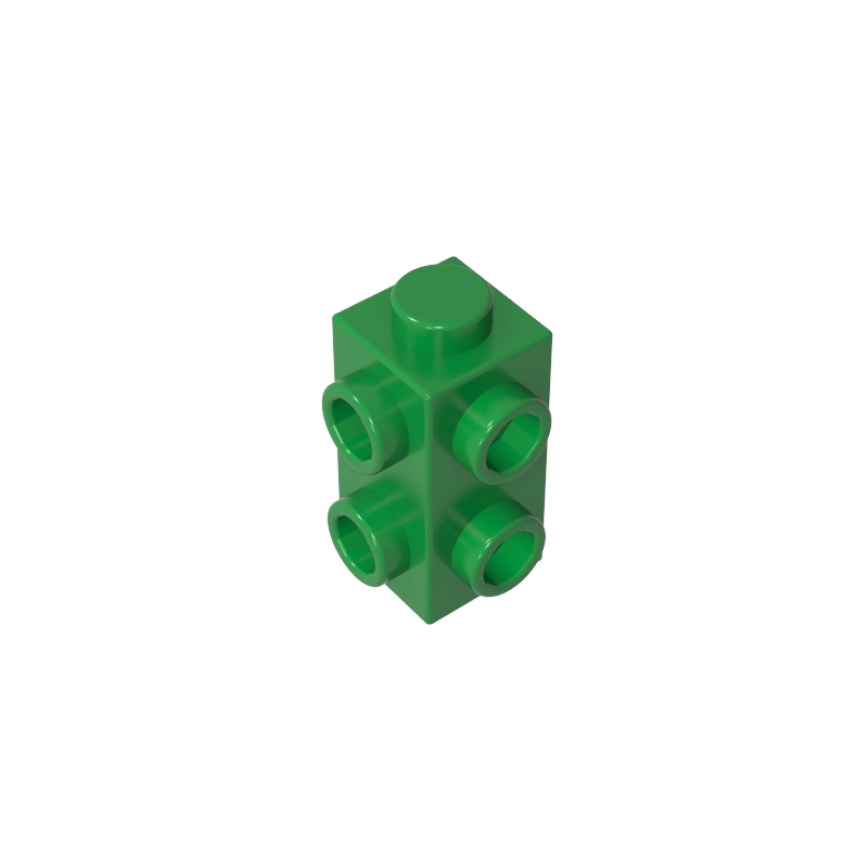 Ladrillo de doble cara 1x1x2 con puntos elevados