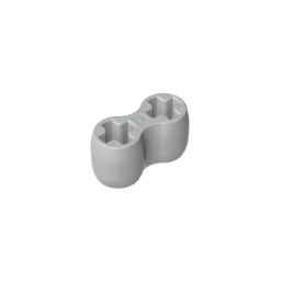 Conector de eje Technic doble flexible [goma]-MyGobricksEs