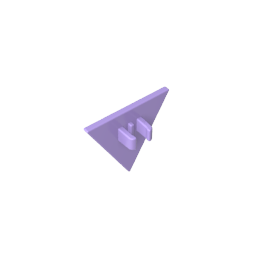 Señal de tráfico con clip de 2,2 x 2,667 triangular-MyGobricksEs