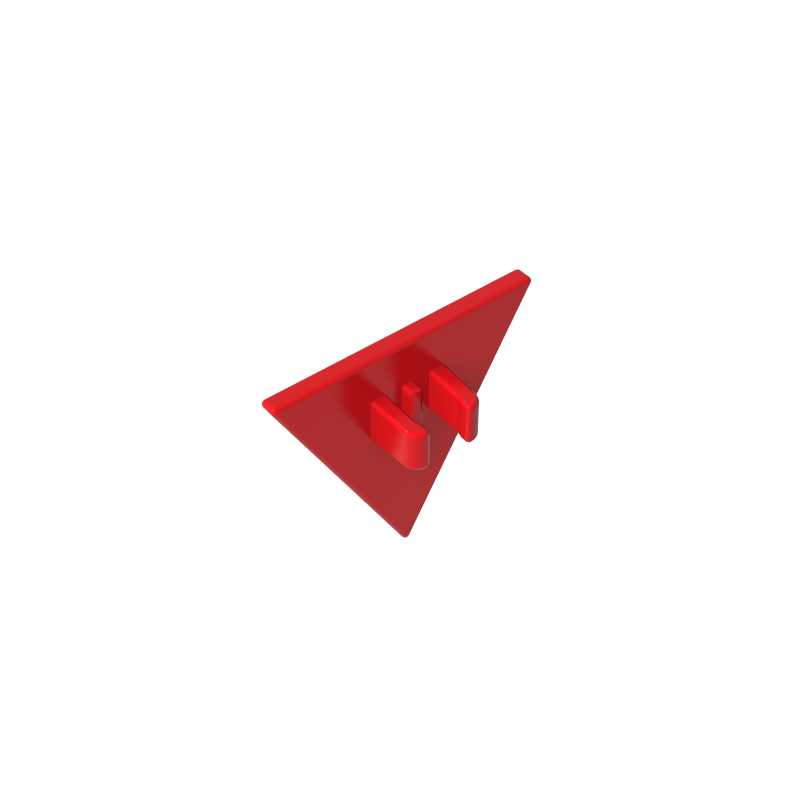 Señal de tráfico con clip de 2,2 x 2,667 triangular-MyGobricksEs