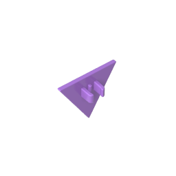 Señal de tráfico con clip de 2,2 x 2,667 triangular-MyGobricksEs