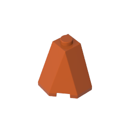 Cuña 2 x 2 x 2 (Pendiente 65 Esquina)-MyGobricksEs