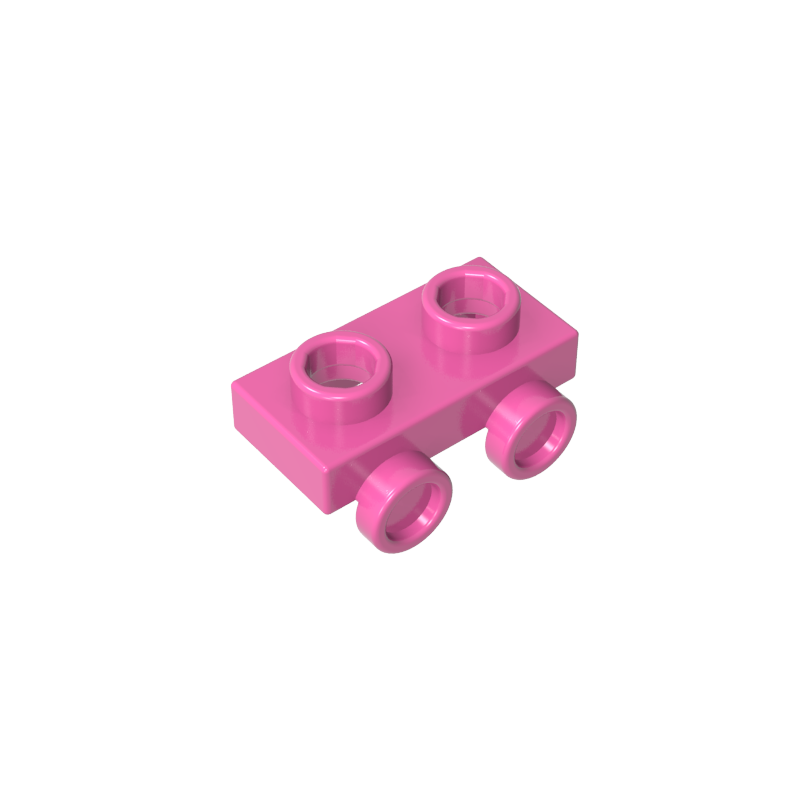 Placa modificada 1 x 2 con 2 puntos salientes-MyGobricksEs