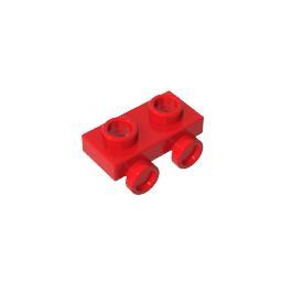 Placa modificada 1 x 2 con 2 puntos salientes-MyGobricksEs