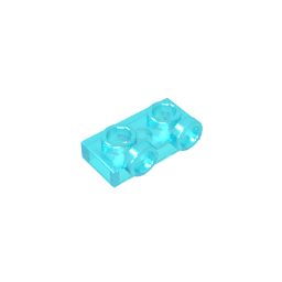 Placa, Modificada 1 x 2 con 2 puntos salientes Invertida-MyGobricksEs