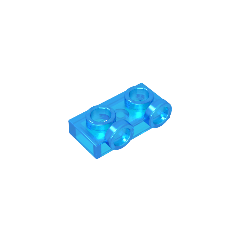 Placa, Modificada 1 x 2 con 2 puntos salientes Invertida-MyGobricksEs