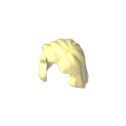 Figura, cabello femenino de longitud media con raya sobre el hombro derecho-MyGobricksEs