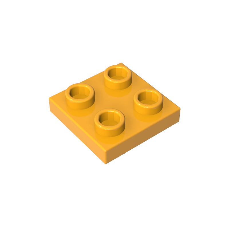 Placa Especial 2x2 con Pasador en la Parte Inferior-MyGobricksEs