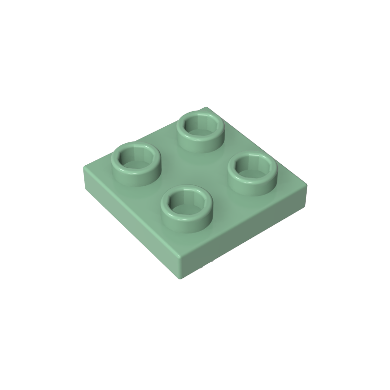 Base de 2x2 con placa de pernos