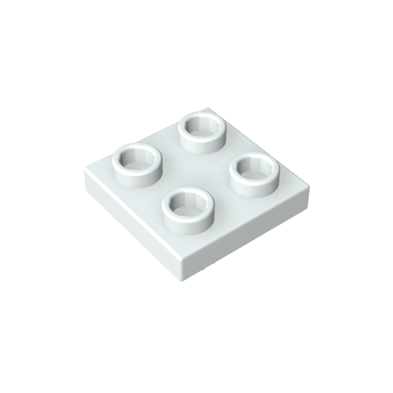 Placa Especial 2x2 con Pasador en la Parte Inferior-MyGobricksEs