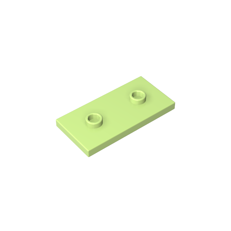 Placa especial 2 x 4 con ranura y dos pernos centrales (puente)-MyGobricksEs