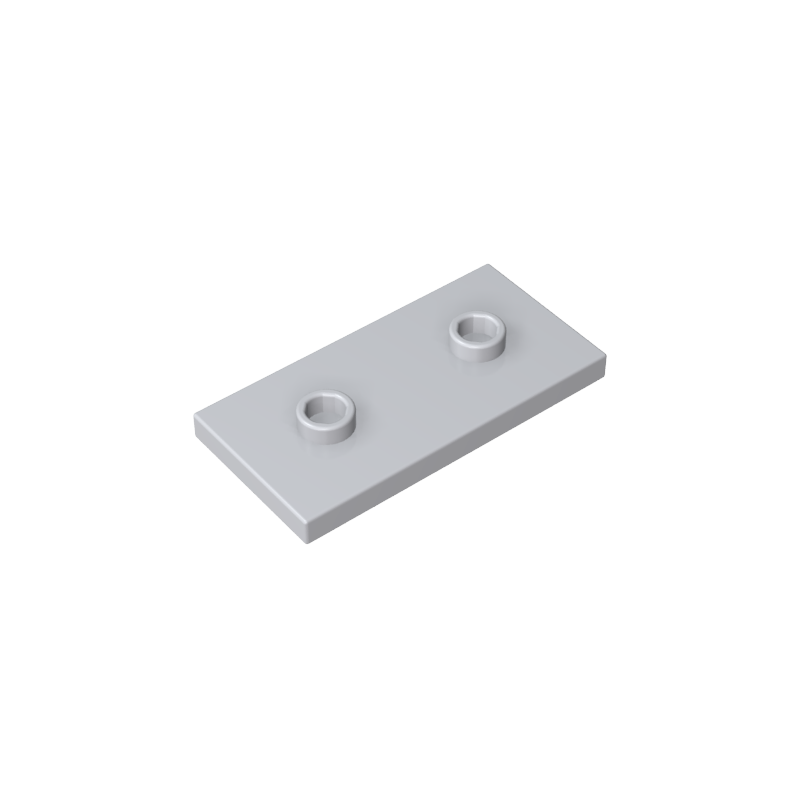 Placa especial 2 x 4 con ranura y dos pernos centrales (puente)-MyGobricksEs