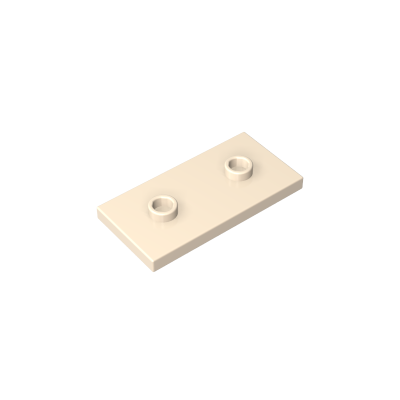 Placa especial 2 x 4 con ranura y dos pernos centrales (puente)-MyGobricksEs