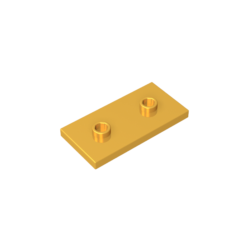 Placa especial 2 x 4 con ranura y dos pernos centrales (puente)-MyGobricksEs