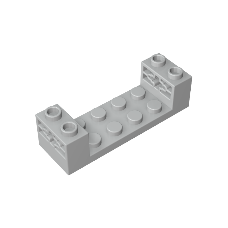 Cojinete de rueda 2 x 6 x 1 1/3 con orificios para eje y corte de 2 x 4-MyGobricksEs