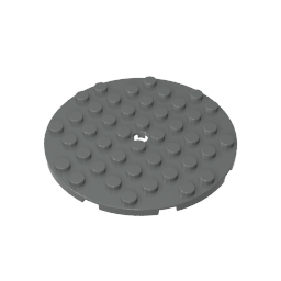 8x8 circular base plate