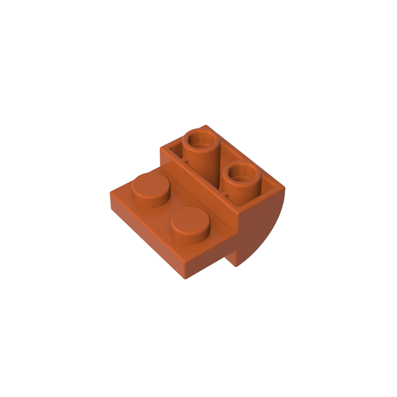 Ladrillo de 2x2x1 con forma de arco invertido