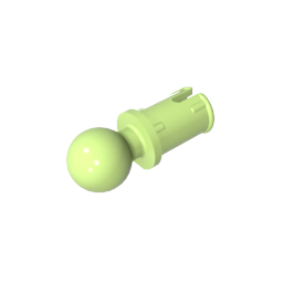 Pasador técnico con crestas de fricción longitudinales y bola de remolque-MyGobricksEs