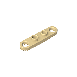 1x4 plate with toothed end
