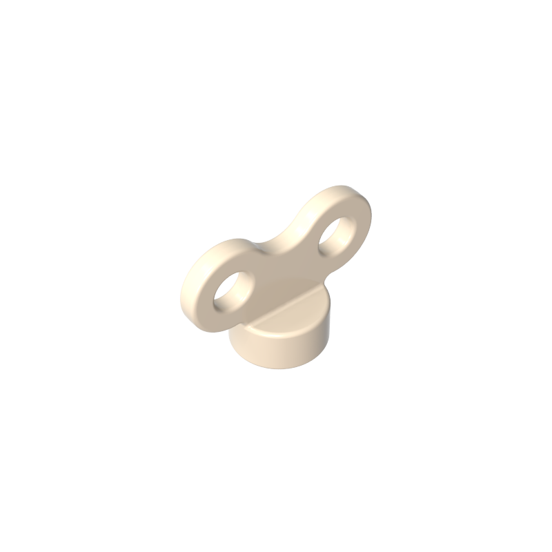 Toy curling iron key