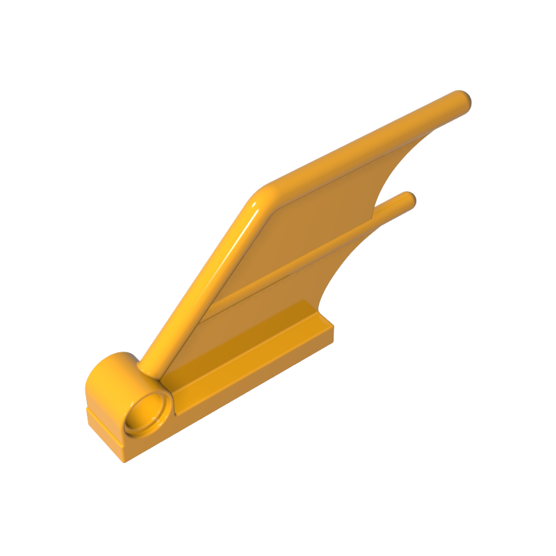 1x4 irregularly shaped light panel with bolt holes, wing, Batmobile tail wing