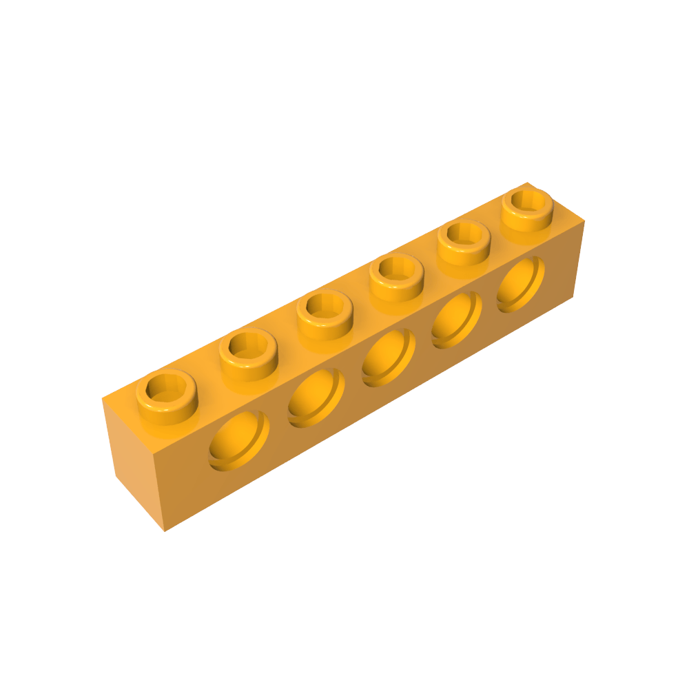 Ladrillo técnico 1 x 6 [5 agujeros]-MyGobricksEs