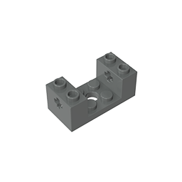 2x4x1-1/3 brick with 2x2 cutout and axle hole