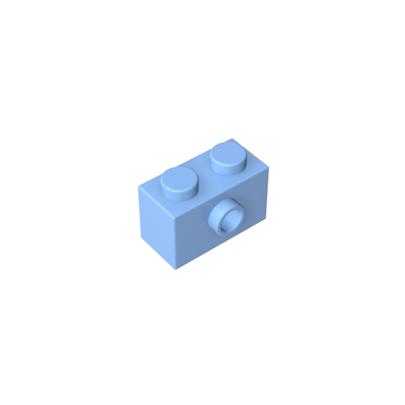 1x2 side with 1 hole brick