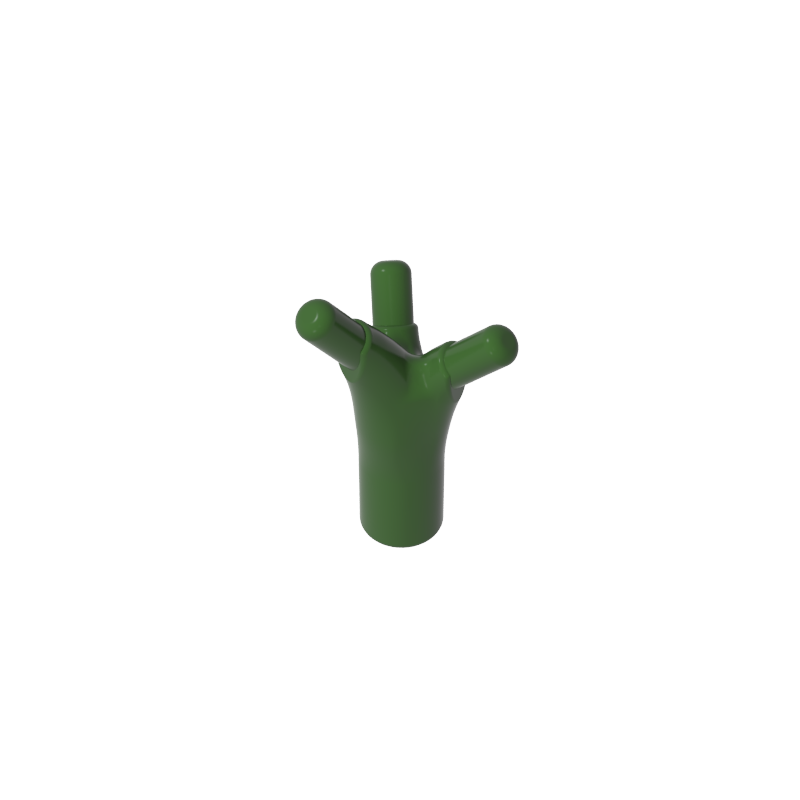 Three buds, branches, tentacles