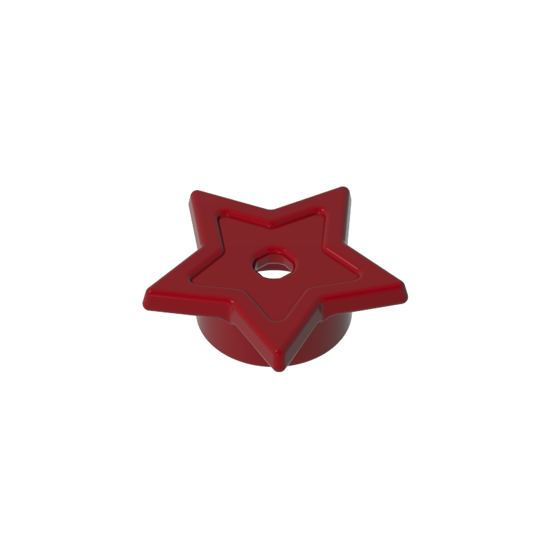 Decoración de estrella de cinco puntas 1x1