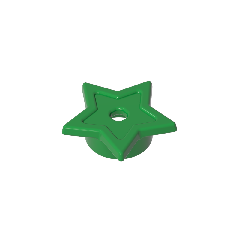 1x1 pieza decorativa estrella de cinco puntas