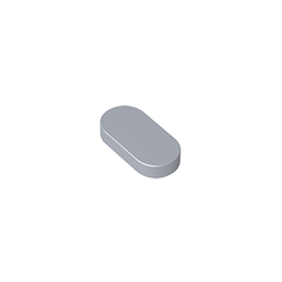 1x2 oval light panel
