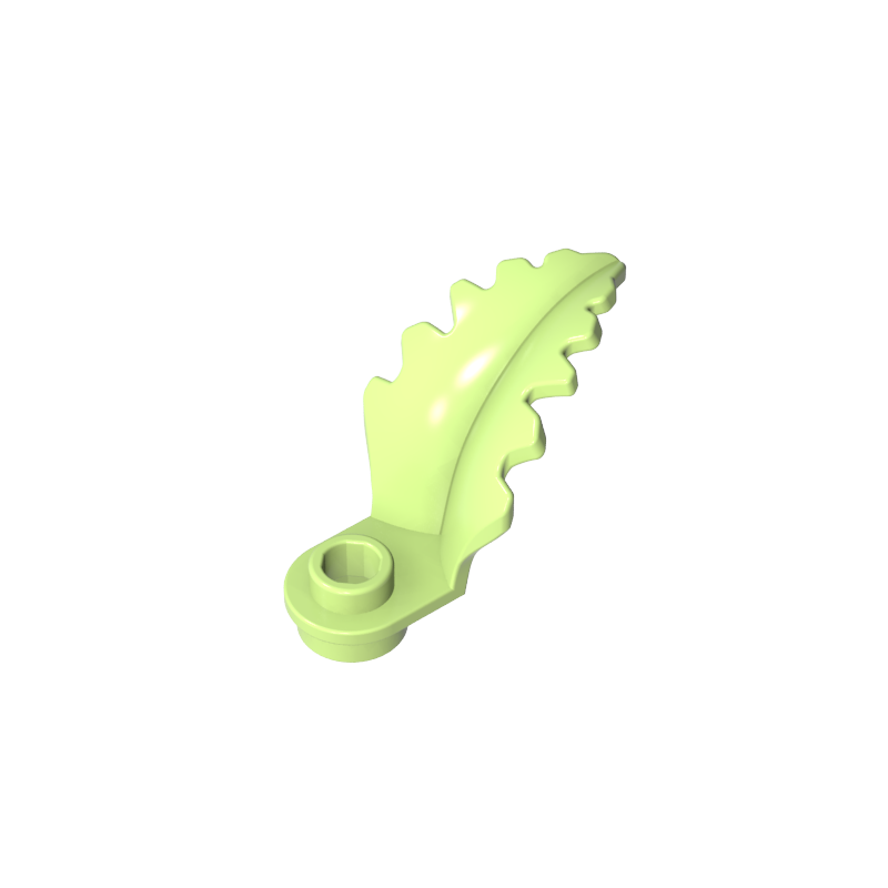 1x1 with curved upright blades