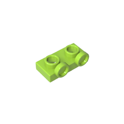 Placa, Modificada 1 x 2 con 2 puntos salientes Invertida-MyGobricksEs