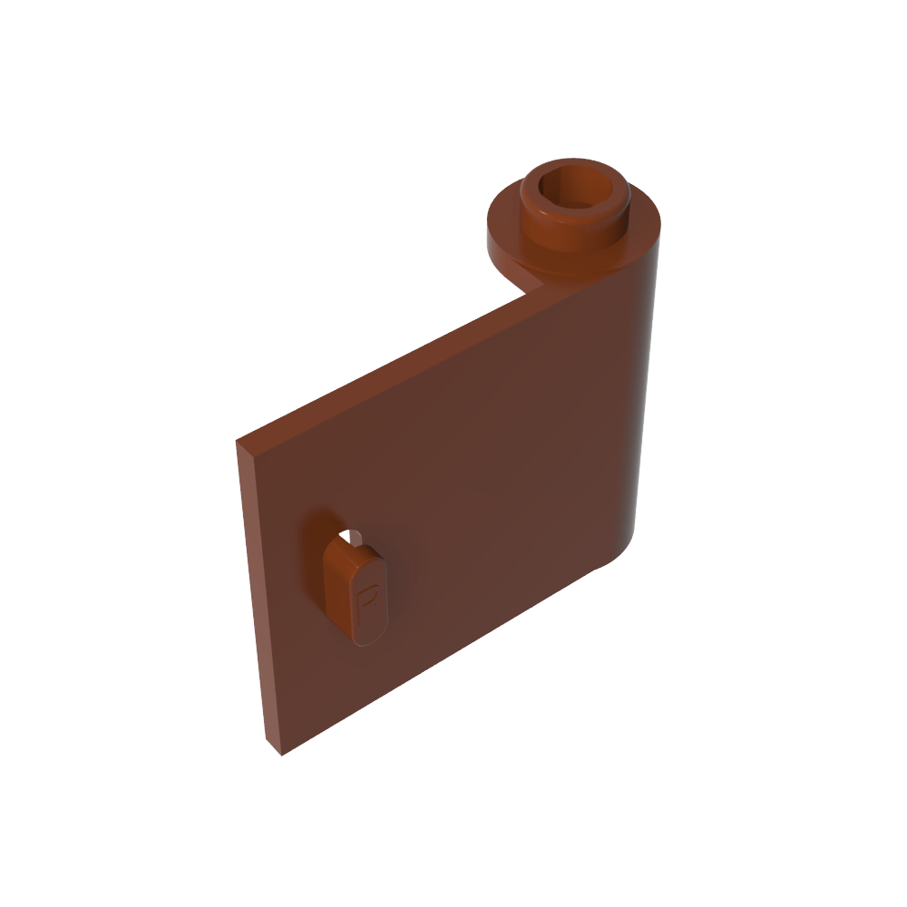 Puerta 1 x 3 x 2 Derecha - Abierta entre la bisagra superior e inferior-MyGobricksEs