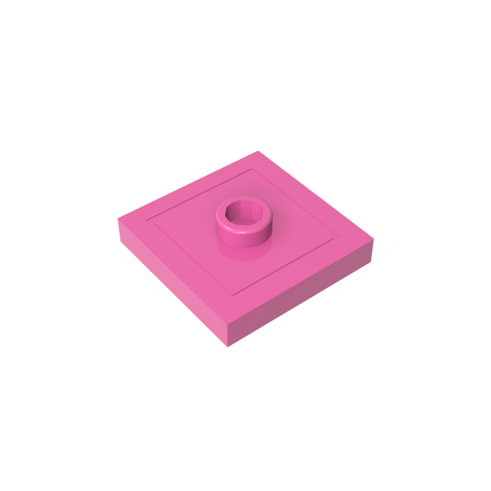 Placa especial 2 x 2 con ranura y perno central (puente)-MyGobricksEs