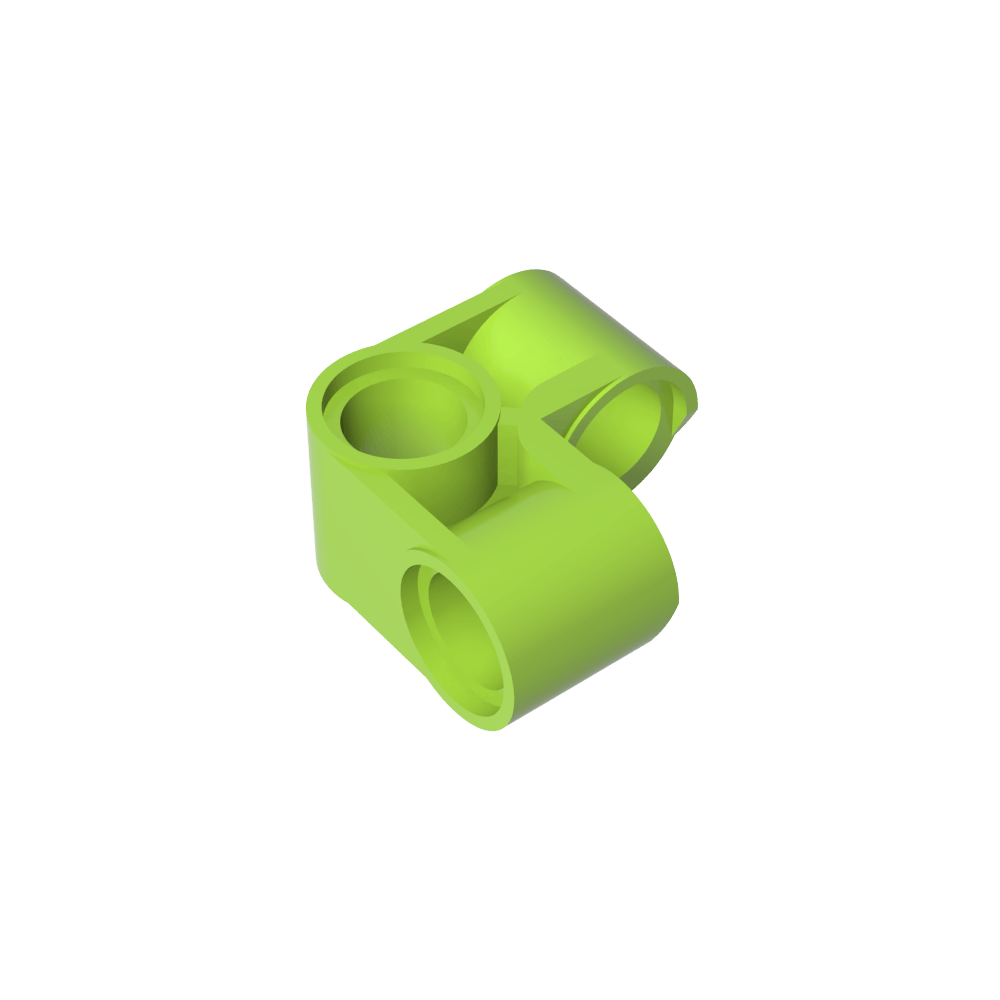 Conector de clavija Technic perpendicular 2 x 2 doblado-MyGobricksEs