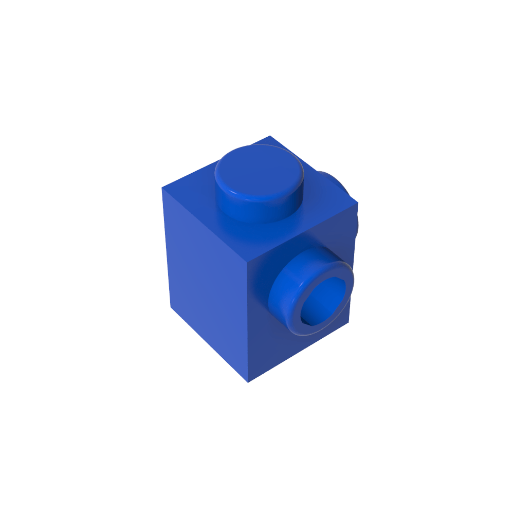 Ladrillo especial 1 x 1 con montantes en 2 lados adyacentes-MyGobricksEs